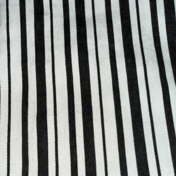 Rock & Roll Cowgirl Black and White Striped Jeans - Picture 3 of 6